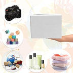 PETAFLOP 25 Pack White 8x8x6 Shipping Boxes, Small Cardboard Corrugated Box for Business, Mailing, Mailer, DIY