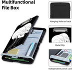 Clipboard with Storage Box & Pen Holder,Heavy Duty Clip Boards 8.5x11 for Nursing,High Capacity,School & Office Supplies,Skull Silhouette