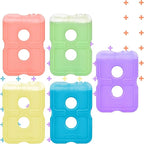 Healthy Packers Reusable Ice Packs for Lunch Boxes - Long Lasting Slim Freezer Packs, Thin Non-Toxic BPA-Free Hard Gel Ice Blocks for Coolers, Kids & Adults Lunch Bags, Travel, Camping, Food Storage