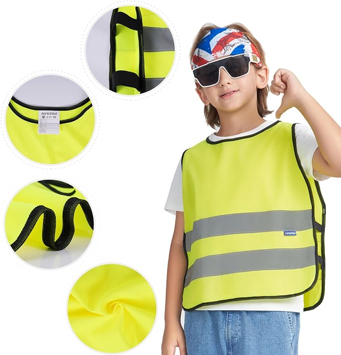 A-SAFETY Kids High Vis Reflective construction Safety vest customized LOGO