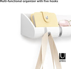 Umbra Cubby Entryway Organizer, White
