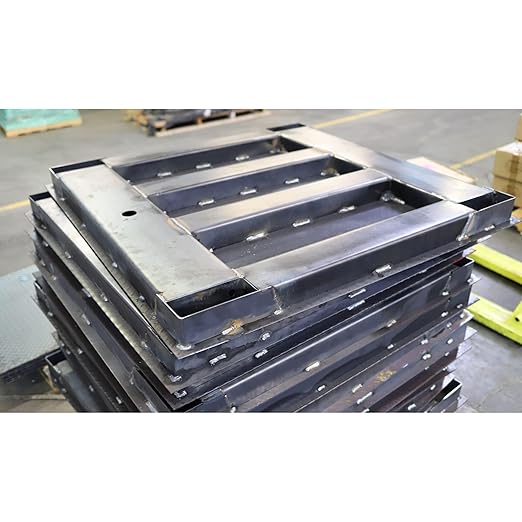 Heavy Duty Industrial 48" x 48" Floor Scale Accurate Digital Pallet Scales for Warehouse or Shipping Weighing (1000 lbs x 0.2 lb)