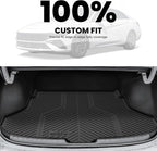 LASFIT Cargo Mat for Hyundai Elantra 2026 2025 2024 2023 2022 2021 & Elantra N 2022-2025, All Weather TPE Custom Fit Elantra & Elantra N Trunk Mat, Black