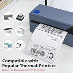 DGBDPACK 4"x6" Direct Thermal Shipping Labels 2400 Lables/8 Roll (300 Pcs per Roll) Compatible with Zebra Rollo Beeprt Printer Permanent Adhesive