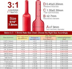 Chanzon 3:1 Ratio - 80ft Roll - Heat Shrink Tubing 5/16" (7.9mm) - Marine Grade Waterproof Adhesive Lined - (25M Total Length) Red Polyolefin Sleeving Wrap Shrinking 3 to 1 Ratio 1pcs