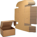8x6x4 inches Small Shipping Boxes Set of 25 - Brown Mailer Corrugated Cardboard Boxes for Shipping Packaging Mailing Products