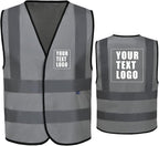 AYKRM 12 colour High visibility viz vest hi vis viz reflective work construction safety vest (XS-8XL)