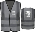 AYKRM 12 colour High visibility viz vest hi vis viz reflective work construction safety vest (XS-8XL)