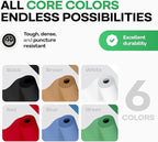 Assorted Colors Construction Paper with Cutter, Set of 6 Rolls 36" x 1200" (100 ft) - USA-Made Natural Multi-Color Paper for Gift Wrapping, Kids' Arts & Crafts, School & DIY Projects by IDL Packaging