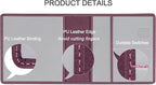 Car Registration and Insurance Holder, Premium PU Leather Vehicle Glove Box Car Organizer Men Women Wallet Accessories Case for ID, Driver's License - Purple