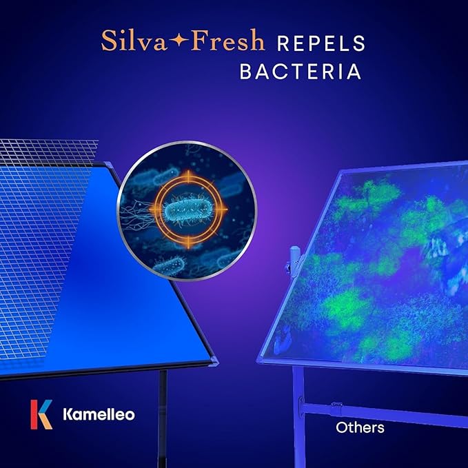 Rolling Dry Erase Board 70 x 36 - Large Portable Magnetic Whiteboard with Stand - Double Sided Easel Style Whiteboard with Wheels - Mobile Standing White Board for Office, Classroom & Home