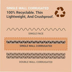 BOX USA Shipping Boxes Medium 14"L x 4"W x 4"H 50-Pack - Corrugated Cardboard Box for Moving, Mailing, Packing, Packaging and Storage