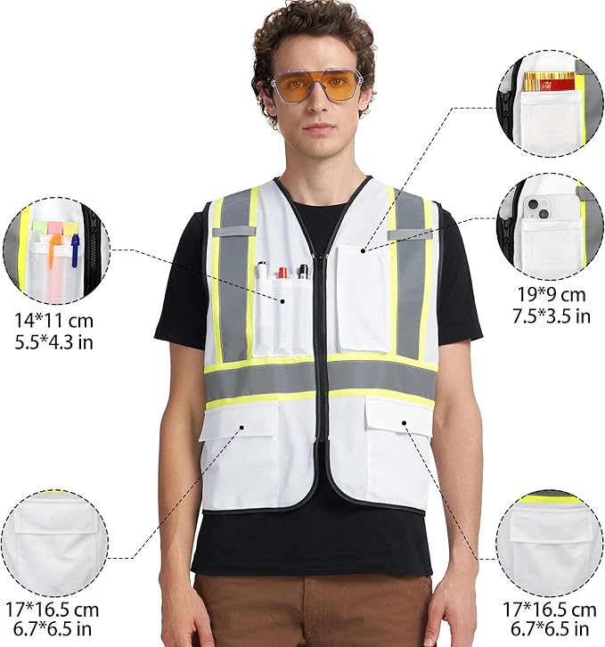 A-KSAFETY Custom High Visibility Reflective Safety Vest with logo