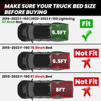 LASFIT 5.5ft Bed Mat for Ford F-150 2015-2023| F150 Lightning 2022 2023 67.1" Trcuk Bed Box Liner TPE All Weather Protector Durable & Easy Clean-Not Fit for Drop in Bedlienr