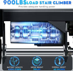 Electric Stair Climbing Dolly, 1250W Electric Stair Climbing Hand Truck, 900lbs Max Load Capacity, 3 Mode Folding Stair Climber Hand Trucks with Telescopic Handle for Moving (Black+Silver)