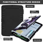 Clipboard with Storage,Storage Clipboard with Pen Holder,Heavy Duty Plastic Storage Clipboard with Low Profile Clip, Clipboard Folder, Teacher Must Haves, Office Supplies,Purple Dragons