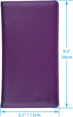 Wisdompro Car Document Holder Organiser, PU Leather Vehicle Insurance and Registration Holders Wallet Case for ID Card, Driving Licence, Key Contact Information Cards
