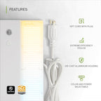 ASD LED Linear High Bay Light Fixture, Commercial Shop Lighting | 3CCT, Dimmable, Plug & Play Cable, DLC Premium, UL Listed | 220W 36000LM 3500-5000K 100-277V | Warehouse, Garage Lamp | White