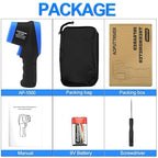 High Temperature IR Thermometer -58℉- 2732℉,Dual Laser Industrial Pyrometer 30:1 Non Contact Digital Thermometer Gun with Large LCD Color Display Blacklight and Flashlight, Adjustable Emissivity