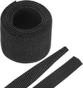 MECCANIXITY Braided Cable Sleeves Heat Shrinkable Fabric Sleeving, 1" 3ft Black 2:1 Ratio Heat Shrinkable Cord Protector for Harness Cable, Network Cable Protection, Cable Management