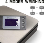 Fuzion Digital Shipping Scale 88lb × 0.1oz, Durable Stainless Steel Postal Scale with Tare, 4 Weighing Modes, Shipping Scale for Packages, Postage Package Scale with AC Adapter