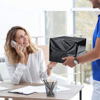 Fuxury Large Poly Mailers 14.5x19'' 200Pc, Waterproof Shipping Bags for Clothing, Strong Adhesive Mailers Poly Bags for Small Business Suppliers, Durable Shipping Envelopes Mailing Bags Black