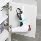 Wrap-It Storage Cinch Straps - 12" (6-Pack) Turquoise - Reusable Cable Organizer and Home Office Organizer Cord Wraps for Appliances