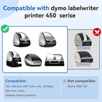 Label KINGDOM 30256 Paper Roll Replace for Dymo Standard Large Shipping Labels 2-5/16'' x 4'' LW White Labels for Label Writer 450 Twin Turbo Duo (59 mm x 102 mm, 300/Roll, 1 Roll)