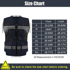 Safety Vest High Visibility Reflective Construction Vest for Men Women