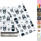 Package Mint Poly Mailers 6 x 9 200 Pack | Waterproof & Tear Resistant Mailing Envelopes for Small Business Supplies | Shipping Bags for Clothes | Cute Shipping Bags for Small Business -Skull Rose