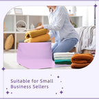 Fuxury Extra Large Poly Mailers 24x36" 25 Pcs, 2.5mil Bulk Shipping Bags for Clothing,Strong Adhesive Shipping Envelopes,XL Heavy Duty Poly Mailing Bag for Business,Light Purple