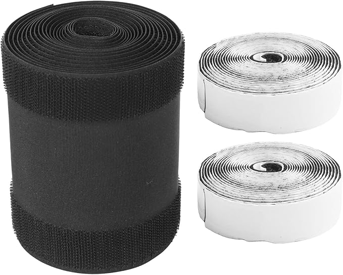 Floor Cable Cover Protector for Wires, 3 Meters Long Cord Management Solution for Office Carpet, Black Polyester Cable Raceway