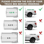 TripleAliners Truck Bed Mat Compatible with 2022 2023 2024 2025 2026 Toyota Tundra Accessories CrewMax 5.5FT Vehicle Perfectly Flush All Weather Protection TPE Heavy Duty Pickup Car Bed Cargo Mat