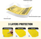 4"x6" Yellow Direct Thermal Labels, 500 Fanfold Shipping & Address Label Paper, Self-Adhesive Stickers for Thermal Printer, 1 Stack