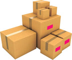 PARLAIM 3 X 5 Inch Rectangle Adhesive Color Coding Stickers,Square Colorful Inventory Stickers -250 Per Dispenser Box (Fluorescent Pink)
