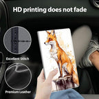 Car Registration and Insurance Holder, Leather Car Glove Box Organizer, Cool Car Accessories for ID, Driver's License Cards & Essential Document,business cards,Men&Women,Flowers/Skulls