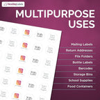 NextDayLabels 1.5 Inch Round Label Matte White, Blank Laser/Inkjet Printer Label Circle Sticker (750 Labels, 25 Sheets of 30)