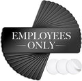 ASSURED SIGNS Employees Only Sign Kit For Door - 12 Pack - 3 By 9 Inch - Ideal Employee/Staff Only Signs for Office, Business, Kitchen, Restroom - Ensures Public Do Not Enter Restricted Areas