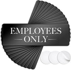 ASSURED SIGNS Employees Only Sign Kit For Door - 12 Pack - 3 By 9 Inch - Ideal Employee/Staff Only Signs for Office, Business, Kitchen, Restroom - Ensures Public Do Not Enter Restricted Areas