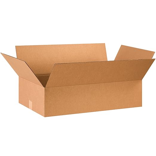 TAPE LOGIC 28x16x7 Flat Corrugated Boxes, Flat, 28L x 16W x 7H, Pack of 20 | Shipping, Packaging, Moving, Storage Box for Home or Business, Strong Wholesale Bulk Boxes