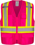 KAYGO Safety Vest with Pockets - High Visibility Reflective Vest ANSI Class 2 Construction Vest