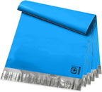 POLYSELLS 200 pcs 9x12 Inches Blue Poly Mailers Shipping Envelopes, Strong Adhesive Sealing, Waterproof, and Tear-resistant Postal Mailing Bags for Small Business, Clothes, Non-Fragile Items