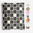 10x13 Poly Mailers – Checkerboard Daisy – Waterproof, Tear-Resistant Shipping Bags with Adhesive Seal – 100 Pack – Package Mint