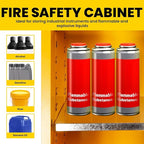 60 Gallon Yellow Flammable Storage Cabinet, Fireproof Steel Chemical Storage Locker with Adjustable Shelves, for Flammable Liquids, Industrial Use, Free Returns!