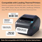 2" x 1" Direct Thermal Labels, Strong Adhesive Barcode & Address Stickers Compatible with Zebra, Rollo, Munbyn & Most Desktop Thermal Printers (12 Rolls, 1300 Labels/Roll, 15600 Total), TRSTGIX