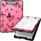 Clipboard with Storage, High Capacity Plastic Storage Clipboard with Pen Holder for Women Teachers Work, School & Office Supplies, Cute Pattern Decorative Clipboards, Butterfly