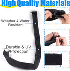 2PCS 48-Inch Zippered Rigging Sleeve Trolling Motor Sleeve Management Sleeve for Cover Wire and Extension Cords, Organized Cable Management