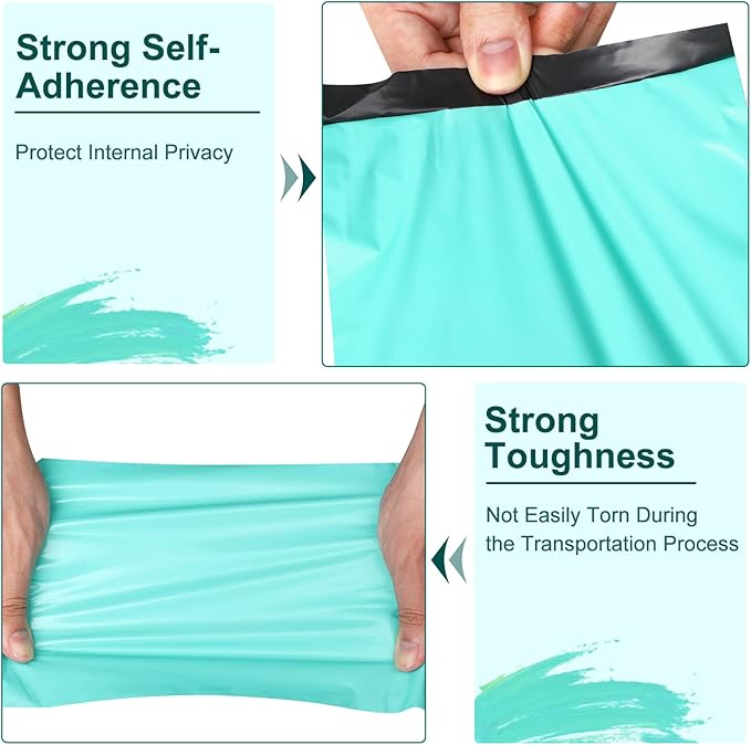 120PC Poly Mailers 6x9 Inch Teal Shipping Envelopes Bags Shipping Bags with Self Adhesive Waterproof and Tear-Proof Postal Poly Mailers
