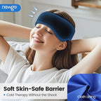 NEWGO Headache Ice Pack Head Wrap for Migraines, FSA Eligible, Cold Pack Head Ice Therapy Wrap for Headache Relief, Tension, Sinus Pain, Chemo, Head Injuries