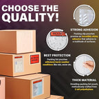 ABC Enclosed Pouches 7 x 5 Inch. 1000 Pack Clear, Red & Black 2 Mil Polyethylene Self Seal Packing List Envelopes